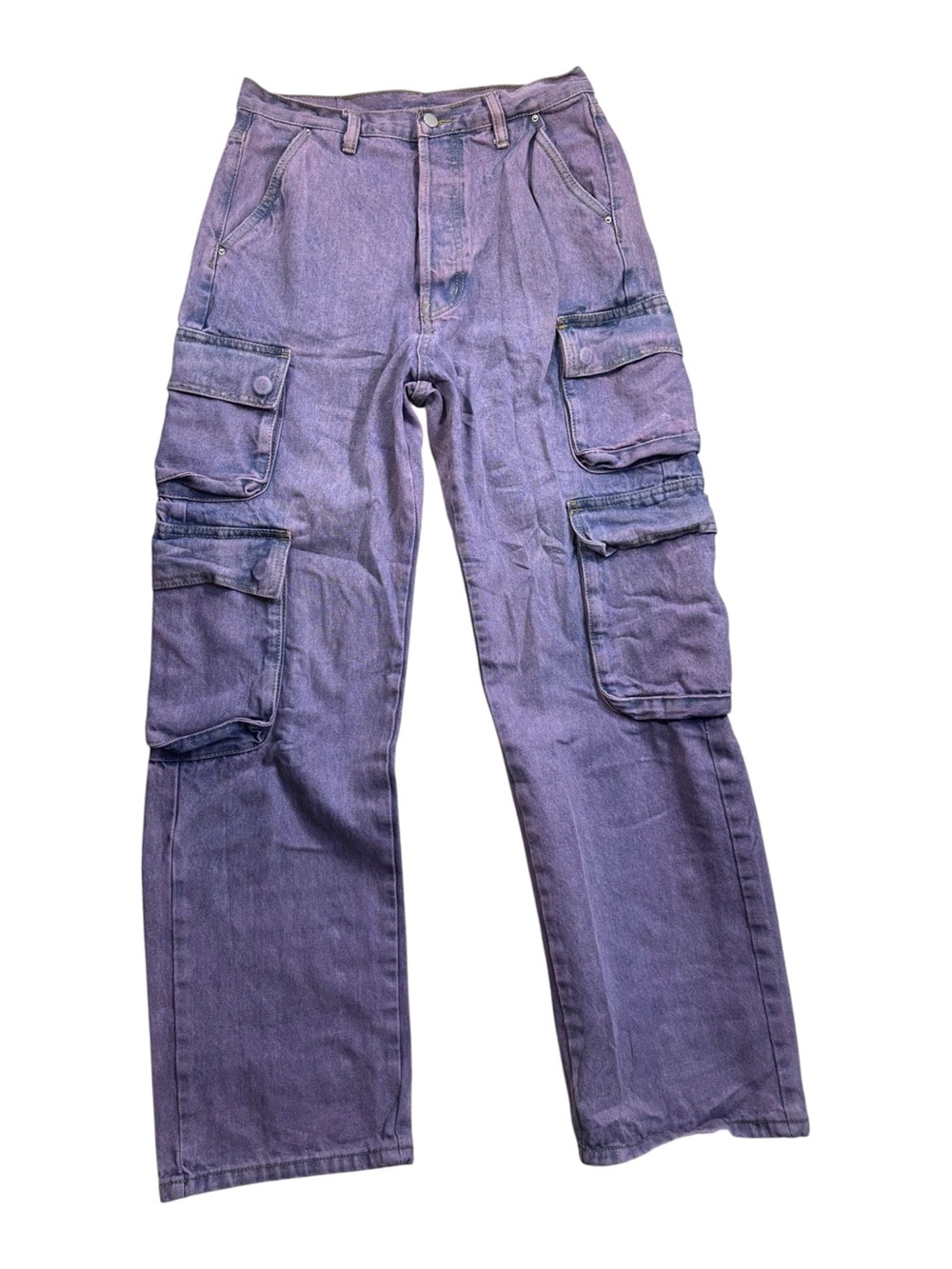 Mnml V580 Baggy Cargo Pants Purple Size 29